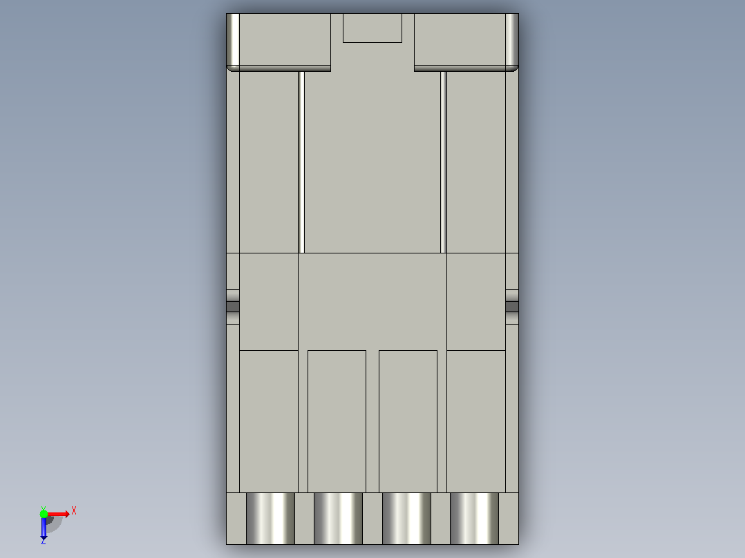 METALTEX MOD接触器。CNU-9俯视图
