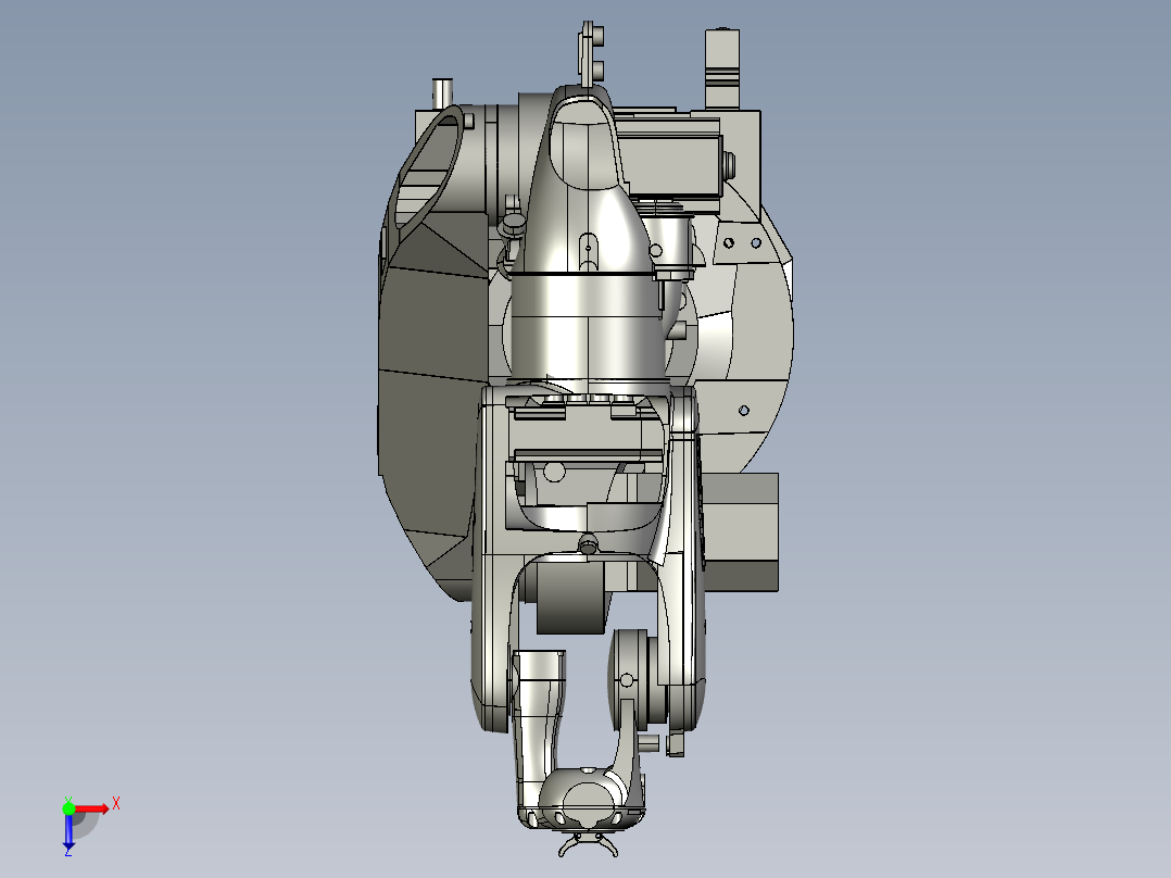 kuka-robotic-arm-1 STP IGS俯视图