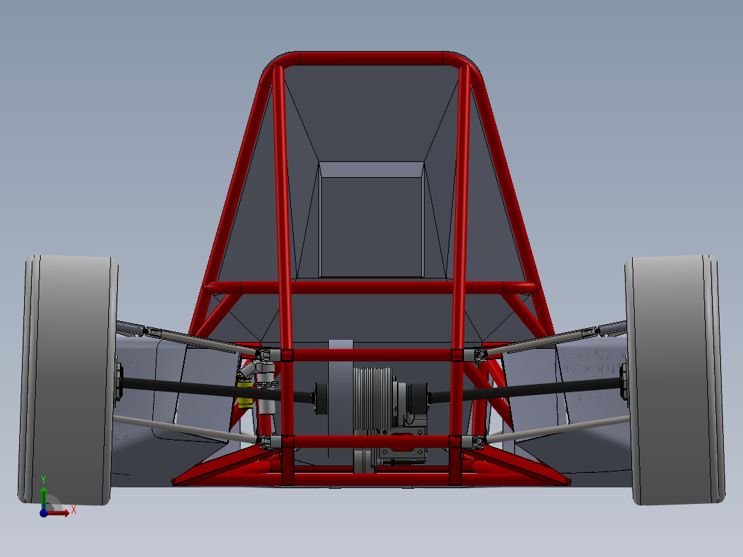 卡丁赛车前视图
