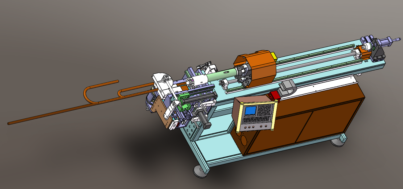 SMW25双模弯管机（sw17可编辑+工程图）