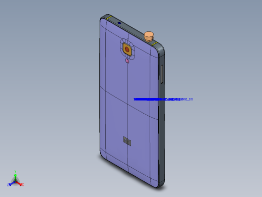 1-61 l8252小米智能机3D模型图纸（ProE5.0设计，提供step文件）