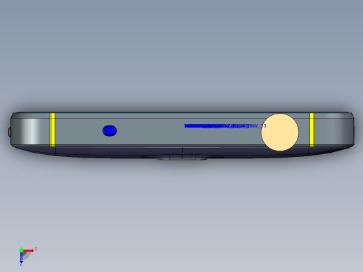 1-61 l8252小米智能机3D模型图纸（ProE5.0设计，提供step文件）俯视缩略图