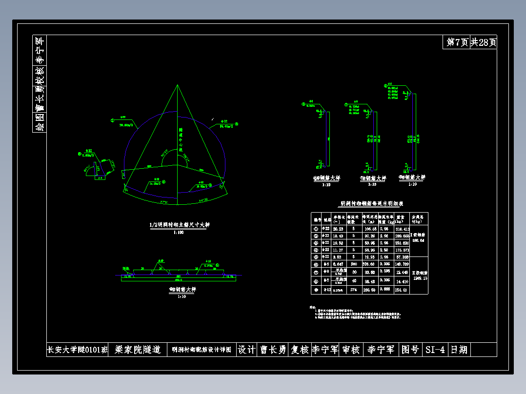 全长2276m人字坡形单洞双向隧道山岭重丘二级公路（计算书、CAD图）