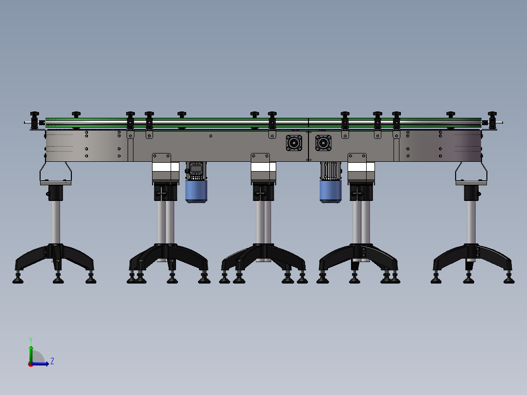 环形链传送线3D K604左视图