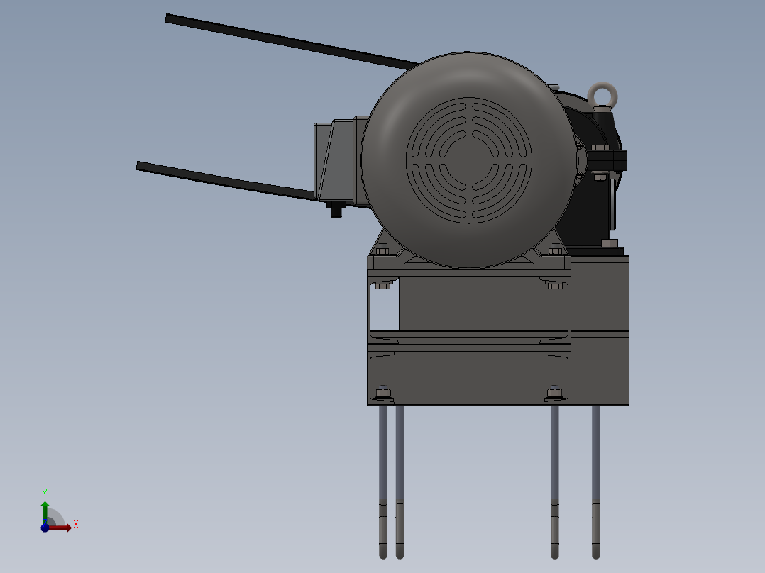 腐蚀离心泵前视图