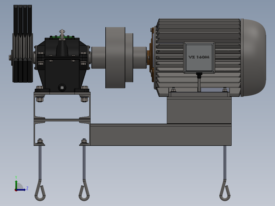 腐蚀离心泵左视图