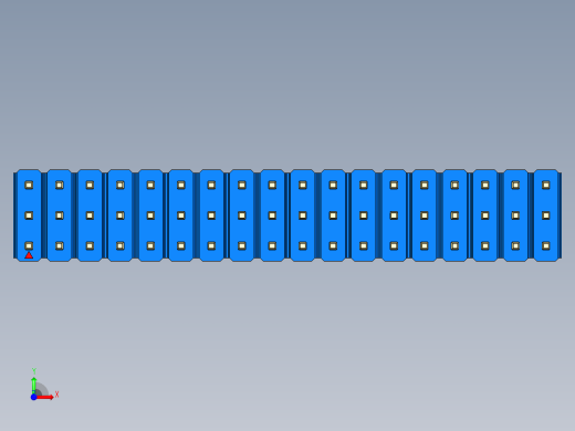 彩色公头100mil（2.54mm）系列-DS1021_blue_3x18p_100mil_Type43_rev1.0前视缩略图