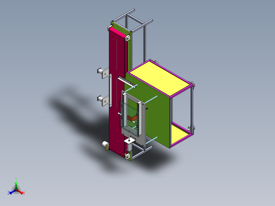 棒料自动送料机设计含三维图二维图说明书正等轴测图