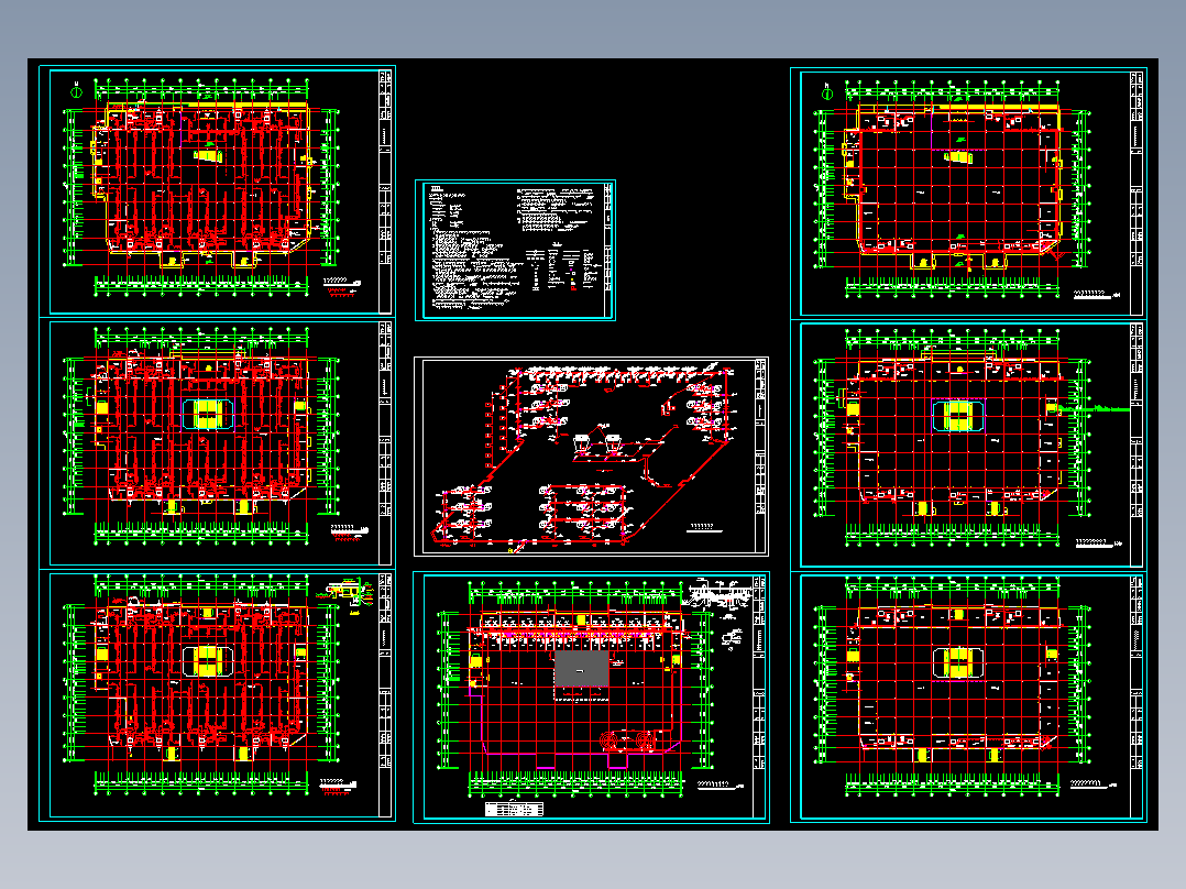 某中型商场空调全套图