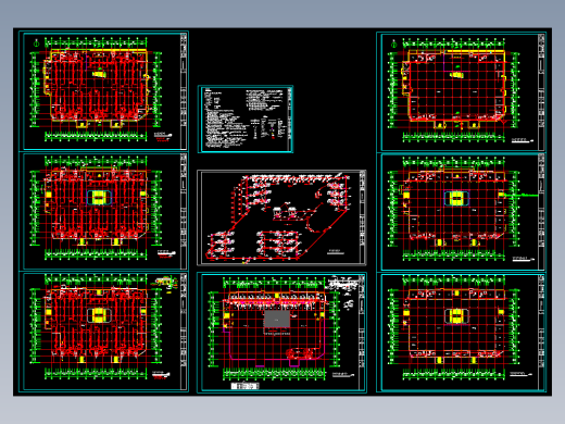 某中型商场空调全套图