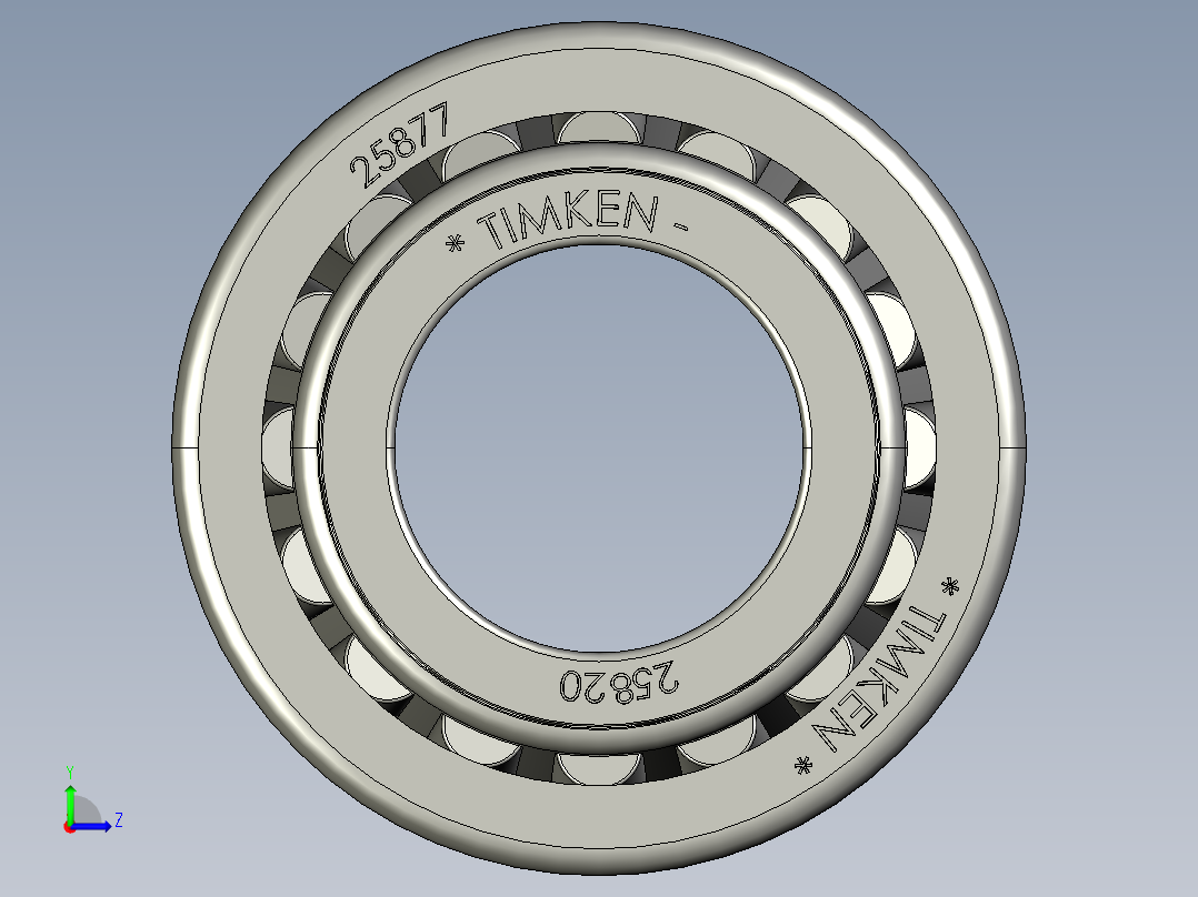 圆锥滚子轴承左视图