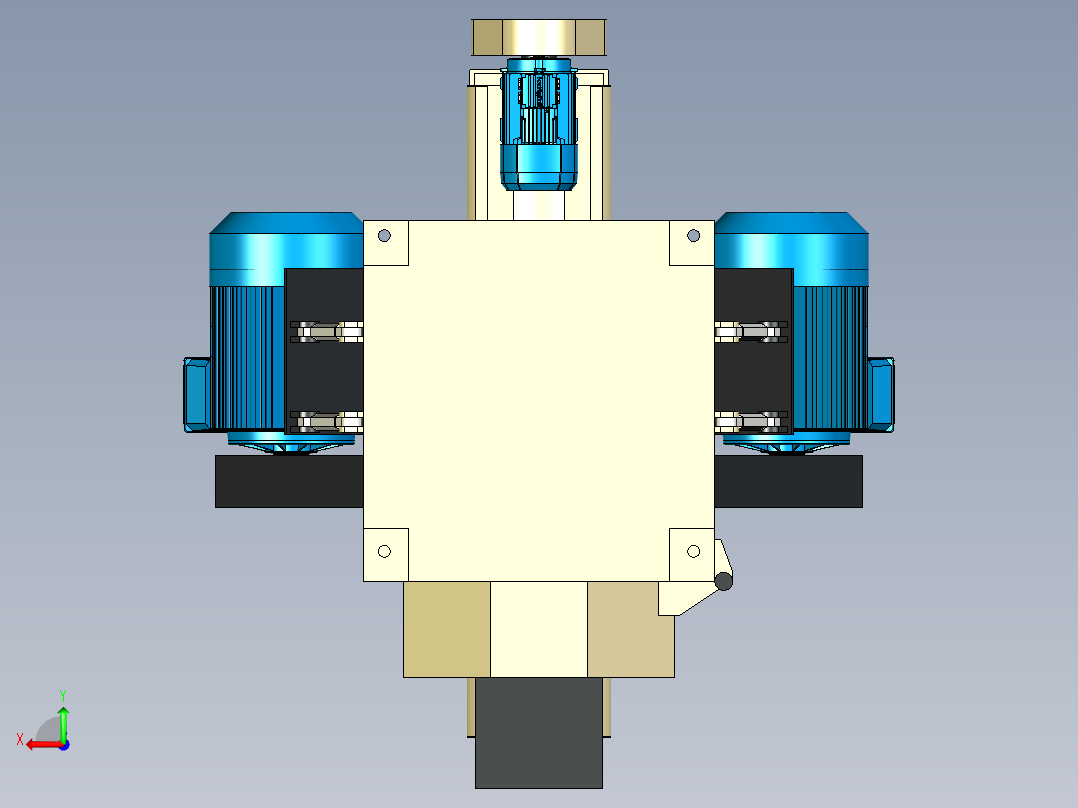 压制造粒机后视图