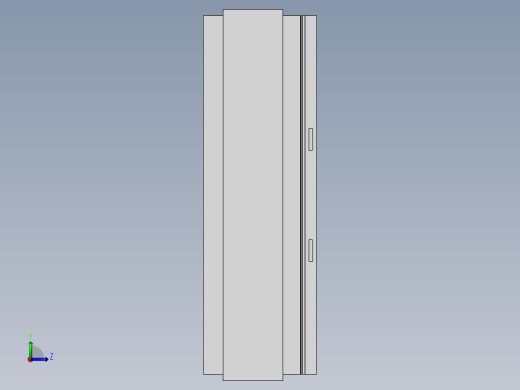 具有防盗功能的室外配电柜左视缩略图