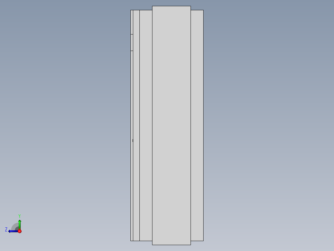 具有防盗功能的室外配电柜右视图