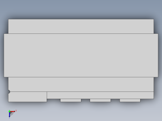 具有防盗功能的室外配电柜俯视缩略图