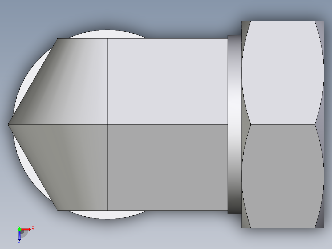 卡套式工业通用硬管接头EO_Male_stud_elbow_WE42LR71俯视图