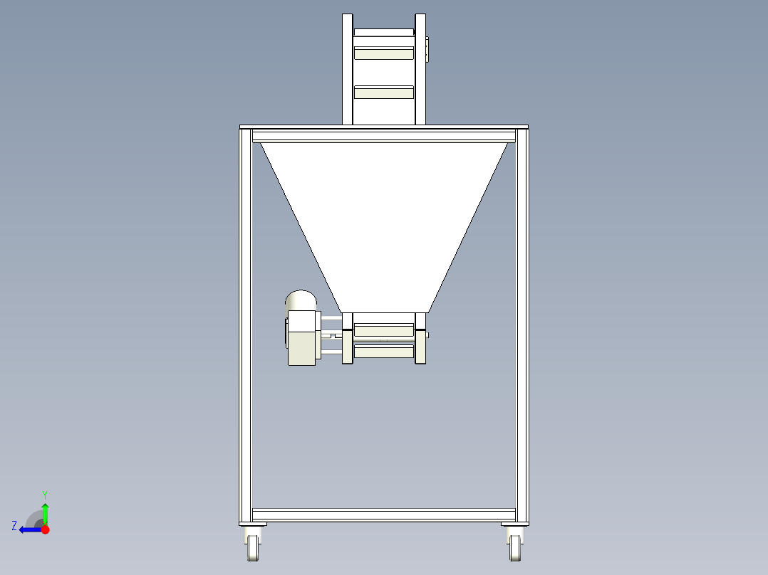 皮带自动上料机构模型==740922=20右视图
