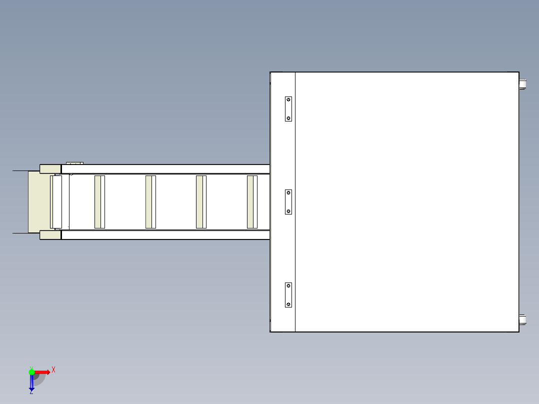 皮带自动上料机构模型==740922=20俯视图