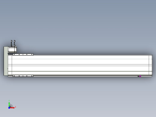 VF丝杆传动-一般环境VF27-Lxx-C-S1500-BR-ZP75-D3前视缩略图
