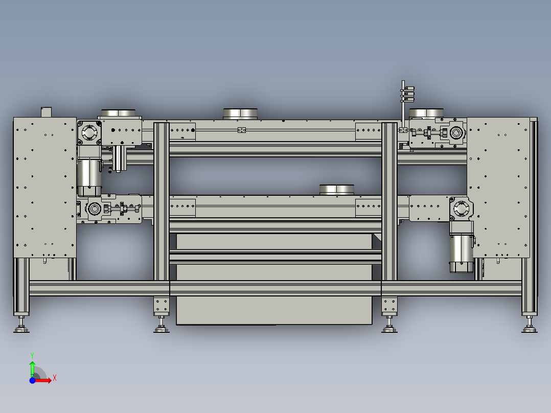 倍速链STEP前视图