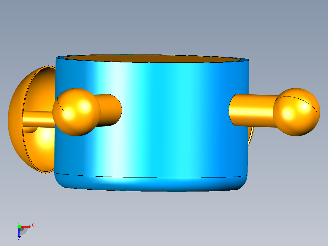 闹钟模型俯视图