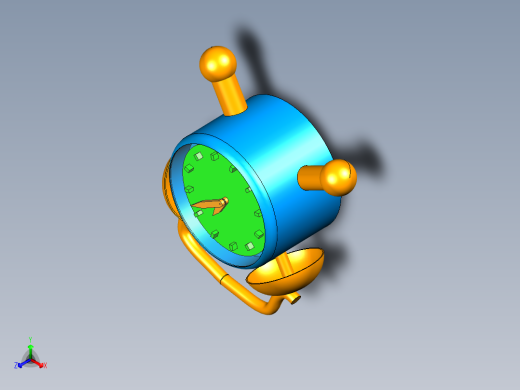 闹钟模型正等轴测缩略图