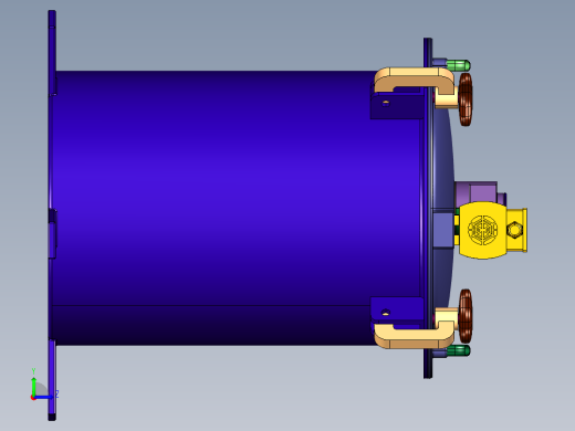 立式两相电搅拌机左视缩略图