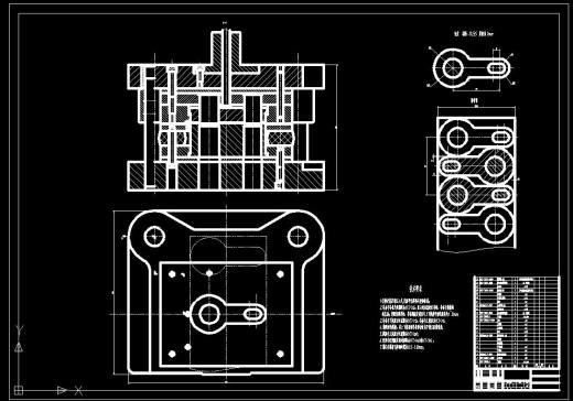 垫片冲孔落料复合模（CAD图+Proe三维）缩略图