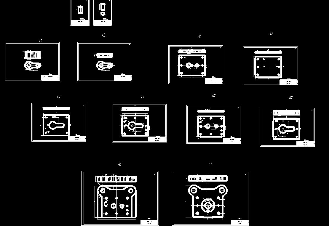 垫片冲孔落料复合模（CAD图+Proe三维）