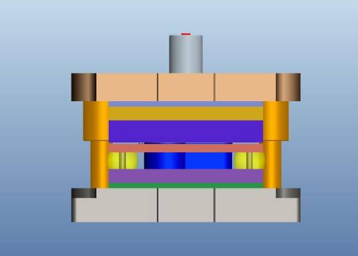 垫片冲孔落料复合模（CAD图+Proe三维）缩略图