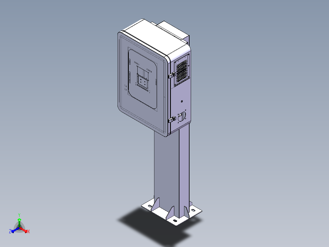XKCD-040-D充电机总装配图-V1.2正等轴测图