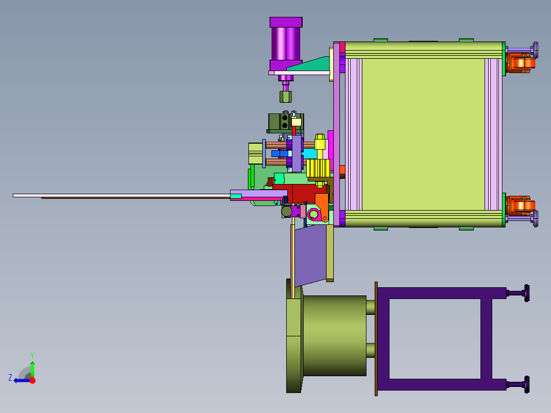 端子自动插针组装机右视图