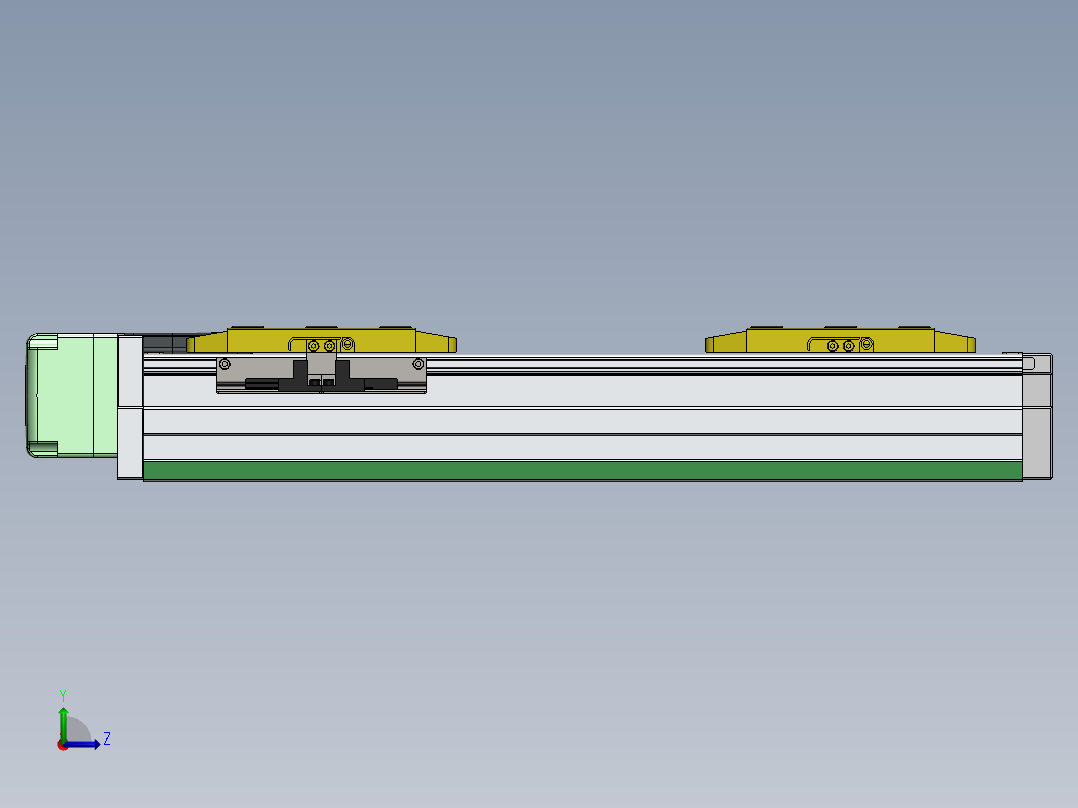 GTH内嵌丝杆全封闭GTH8S-BR-200W左视图