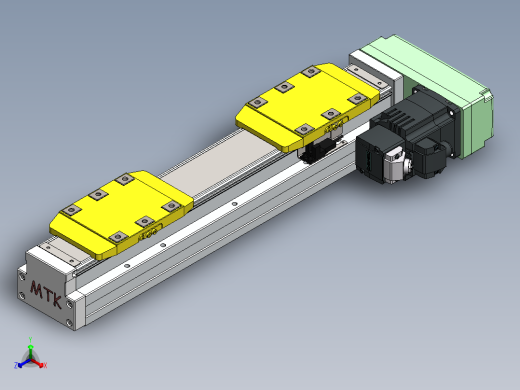 GTH内嵌丝杆全封闭GTH8S-BR-200W正等轴测缩略图