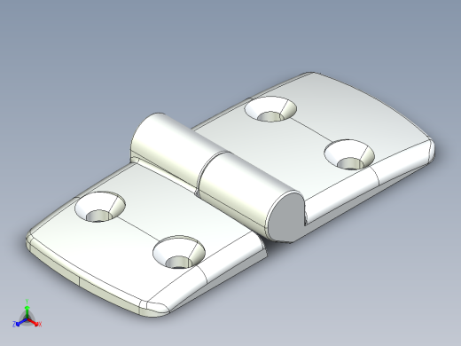 型材-KJN 50-60 DETACHABLE COMBI HINGE RIGHT 095K5060R00正等轴测缩略图