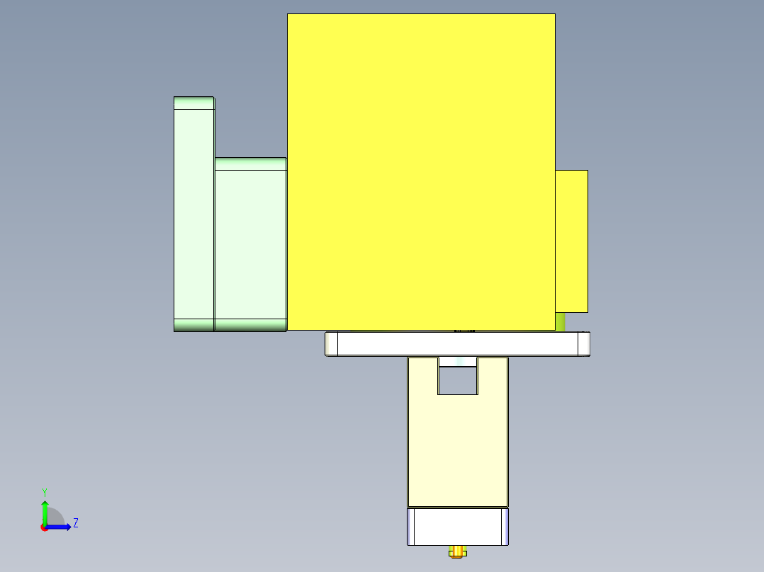 S1-CNC5笔记本CNC工装夹具三维模型-0313左视图