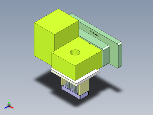 S1-CNC5笔记本CNC工装夹具三维模型-0313正等轴测缩略图
