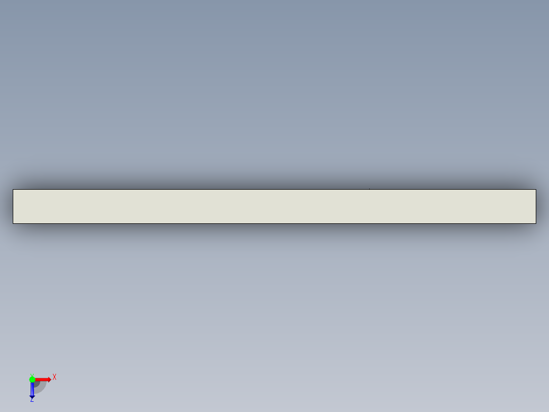 长条铝制工件飞面钻工模型加工程序图俯视图