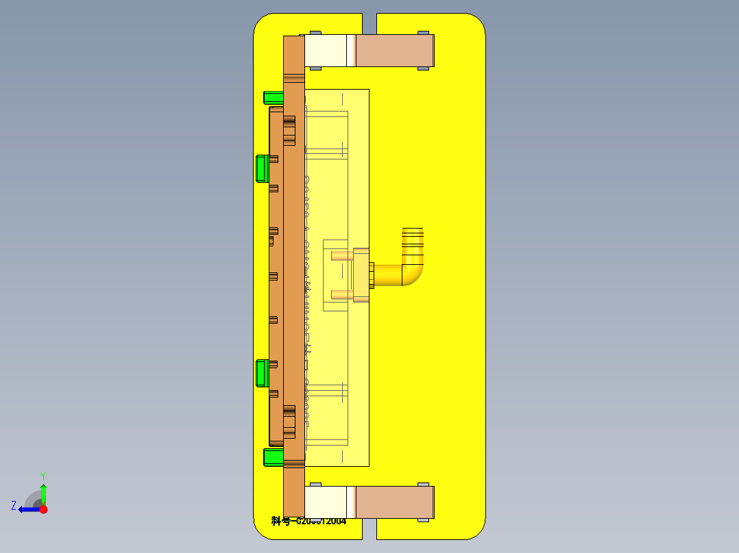 B9450-A-笔记本CNC工装夹具三维模型CNC4铣HINGE缺口-210225右视图