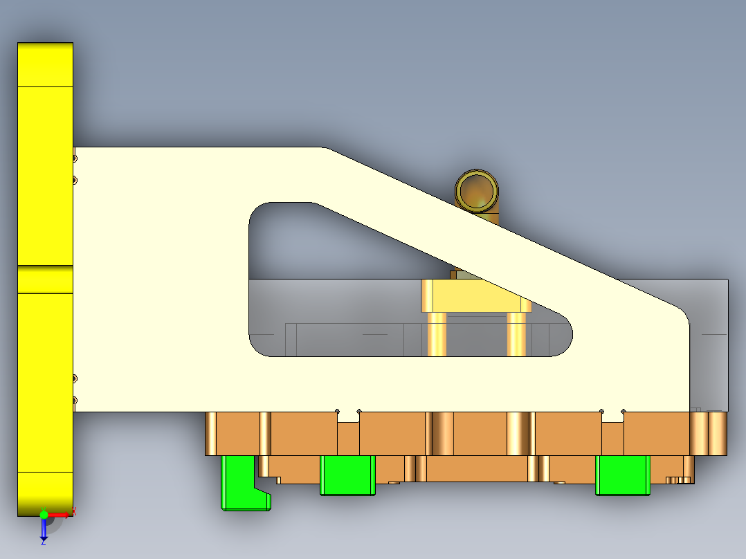 B9450-A-笔记本CNC工装夹具三维模型CNC4铣HINGE缺口-210225俯视图
