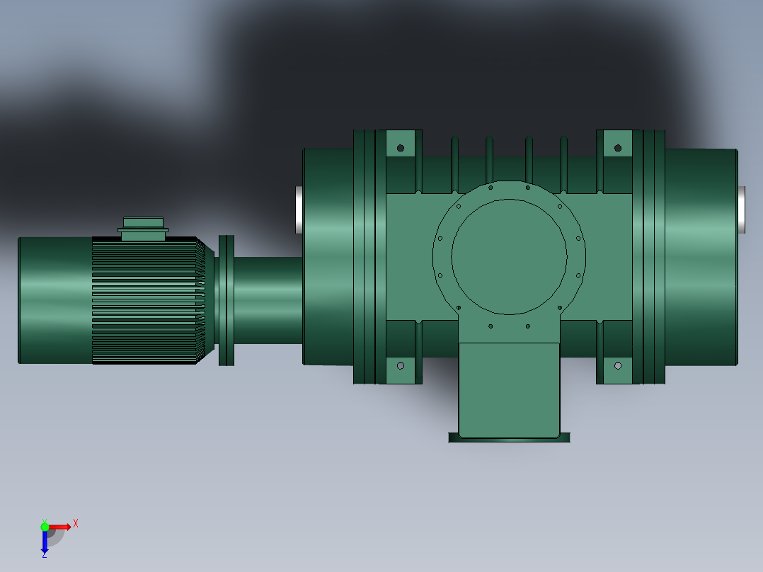ZJY-3300A罗茨泵(上海阳光)俯视图