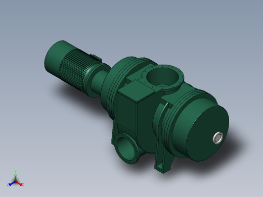 ZJY-3300A罗茨泵(上海阳光)正等轴测缩略图