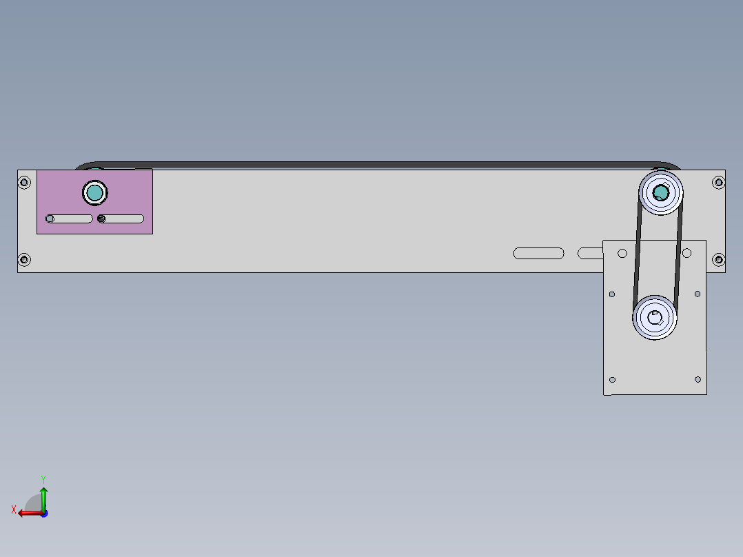 长500宽300皮带线后视图