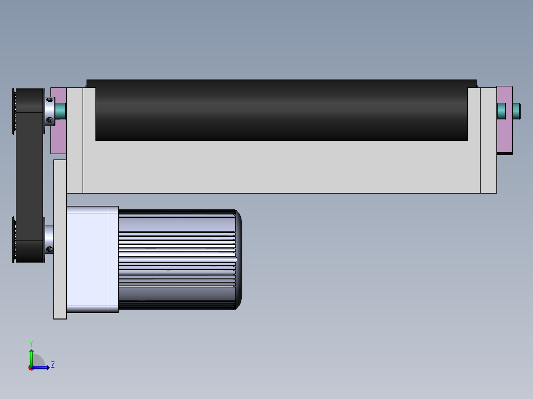 长500宽300皮带线左视图
