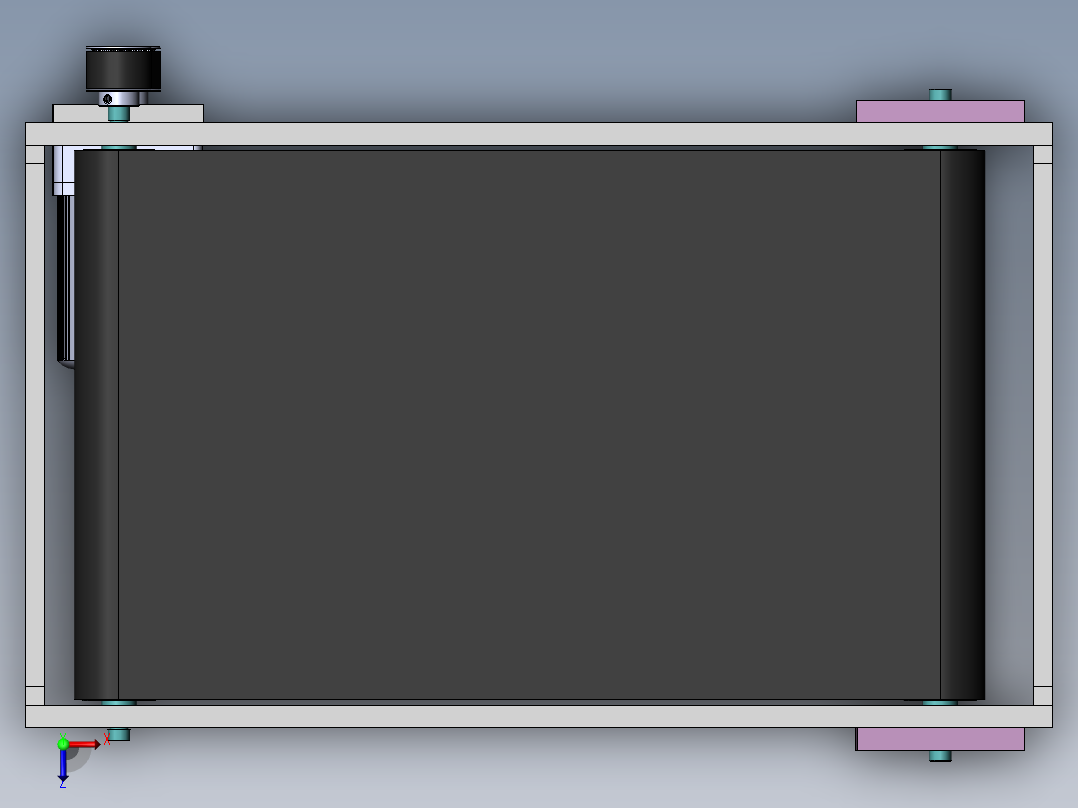 长500宽300皮带线俯视图