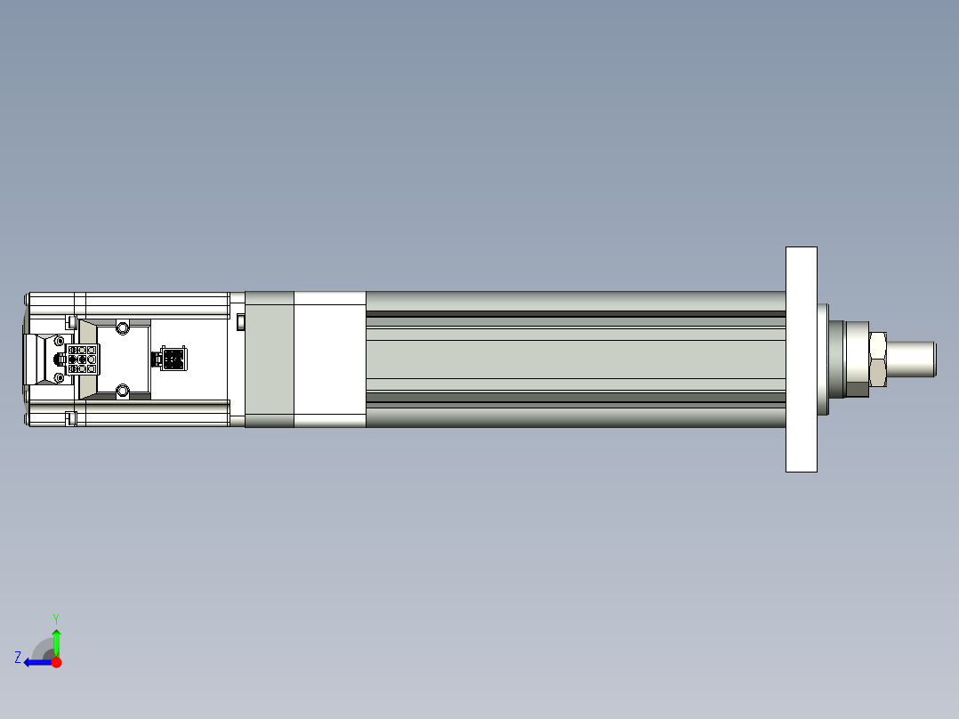 伺服电动缸G-220171右视图