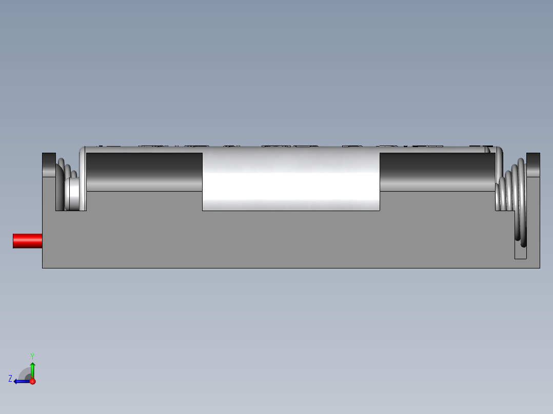 电池仓、电池右视图
