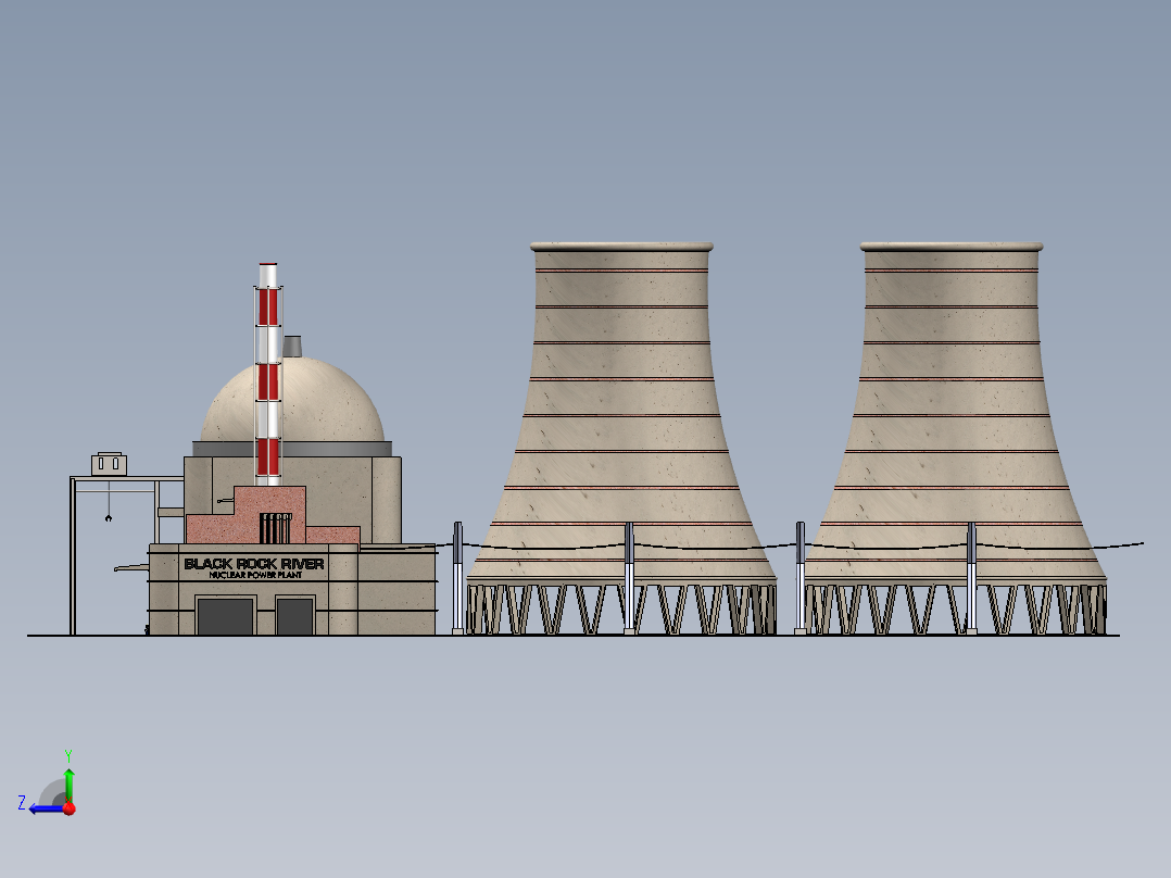 房子、建筑(45)右视图