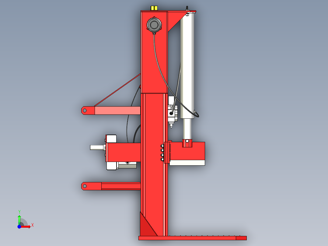 B2004532-立式木劈木机前视图
