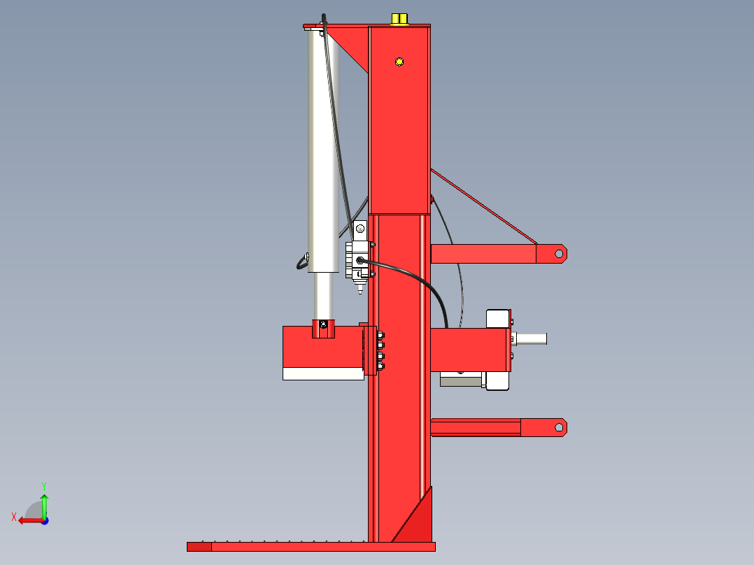 B2004532-立式木劈木机后视图